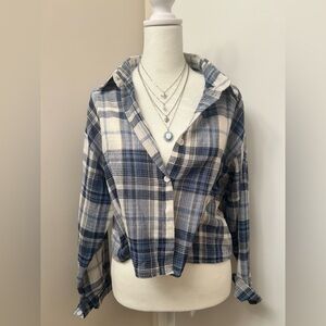 🌹5 for $50🌹Y2K Plaid Button-Up Shirt